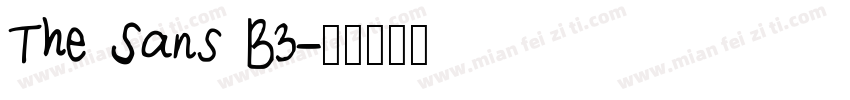 The Sans B3字体转换